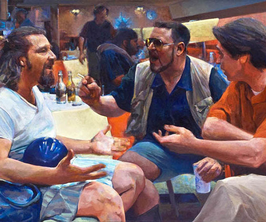 532x443 The Big Lebowski Paintings - The Big Lebowski Painting
