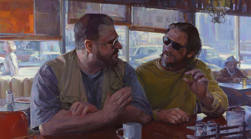 800x444 The Big Lebowski Painted After Classic Art Works - The Big Lebowski Painting