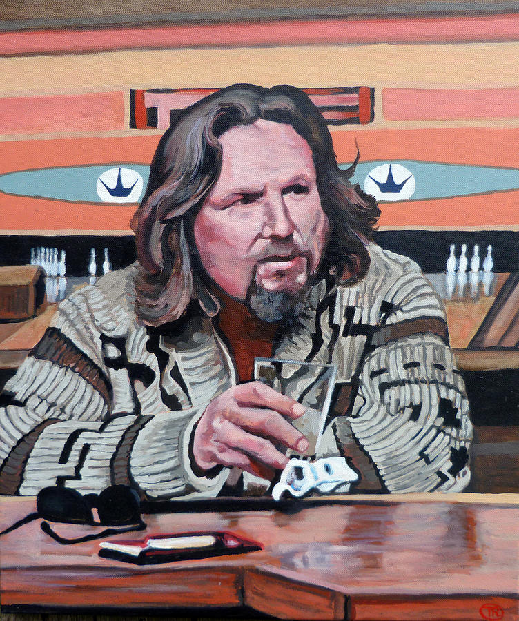 752x900 The Dude Painting By Tom Roderick - The Big Lebowski Painting