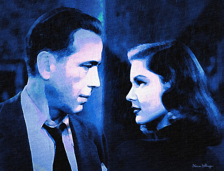 900x687 Bogart And Bacall - The Big Sleep Painting