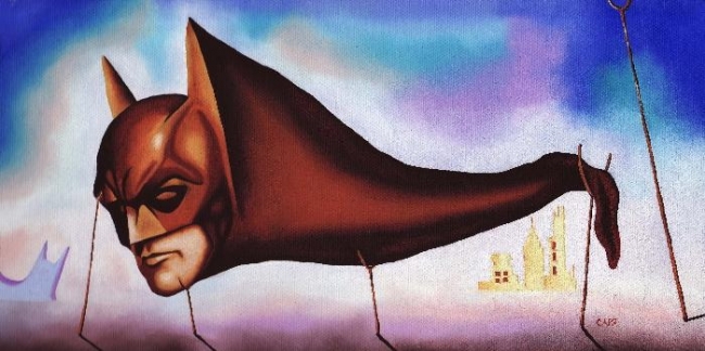 650x324 Dali's Batman - The Big Sleep Painting