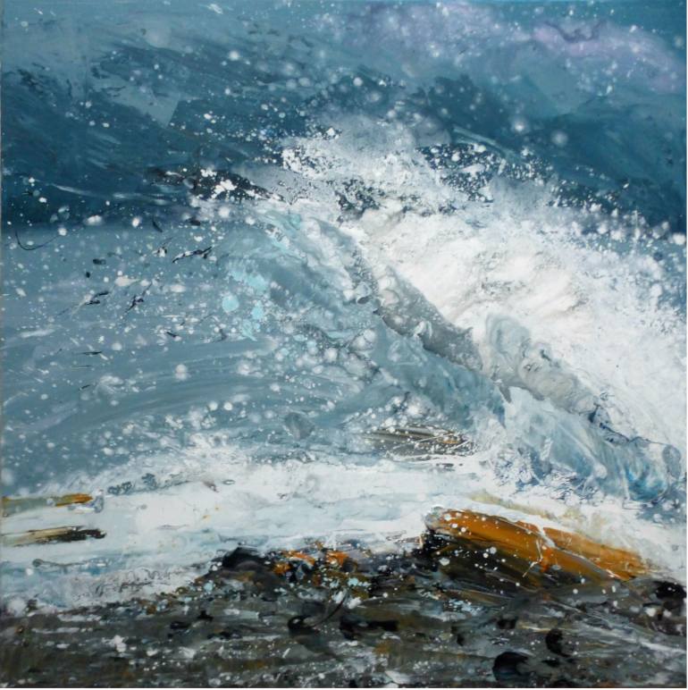 770x772 Saatchi Art Big Wave Painting By Anastasia Kachina - The Big Wave Painting