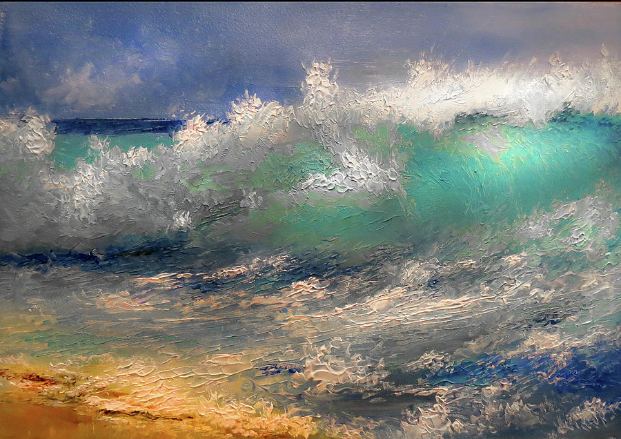 900x636 The Big Wave Painting By Bob Kimball - The Big Wave Painting