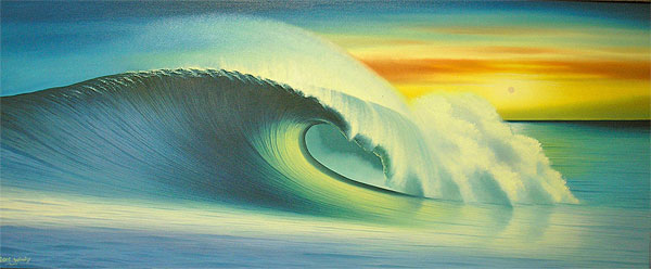 600x248 Angkasa Rakuten Global Market Bali Art Painting Next - The Big Wave Painting