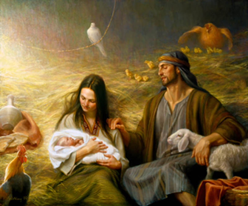 800x666 Bountiful Nativity A Work Of Art Mormon Soprano - The Birth Of Jesus Christ Painting
