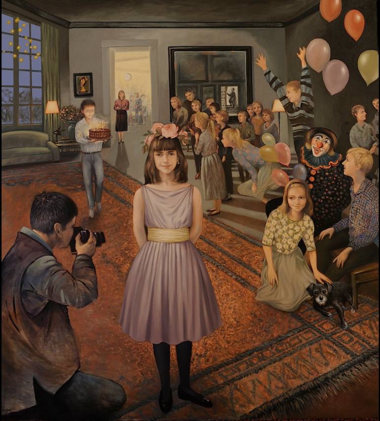 770x853 Saatchi Art The Birthday Party Painting By Julian Sibony - The Birthday Painting