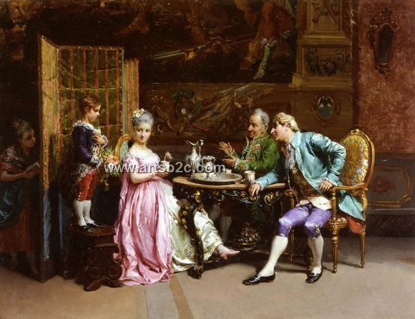 600x461 Copy Of Oil Painting The Birthday Recital Op Cf6 64 - The Birthday Painting