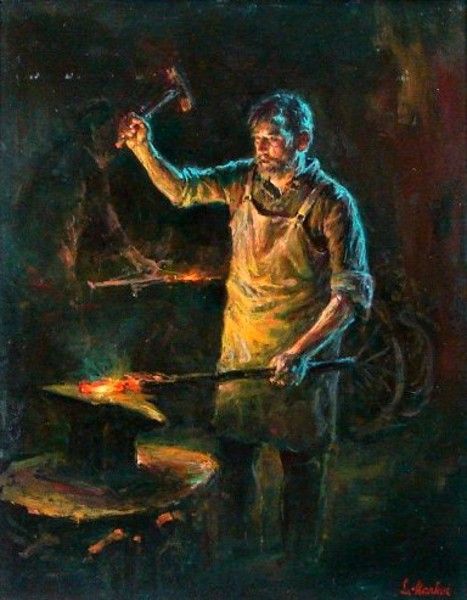 467x600 Ooo Really Its Great. Extraordinary Colors Are Use (By Lajos - The Blacksmith Painting