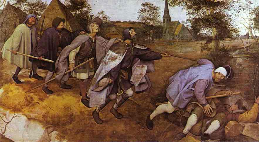 883x487 Pieter Bruegel The Elder The Parable Of The Blind - The Blind Leading The Blind Painting