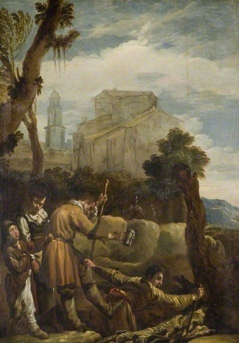 478x685 The Blind Leading The Blind Painting Domenico Fetti Oil Paintings - The Blind Leading The Blind Painting