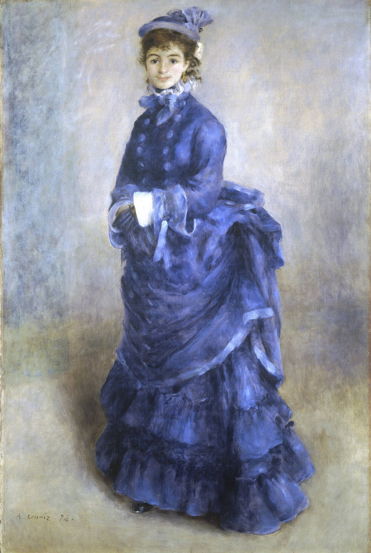1200x1788 La Parisienne (Renoir Painting) - The Blue Girl Painting