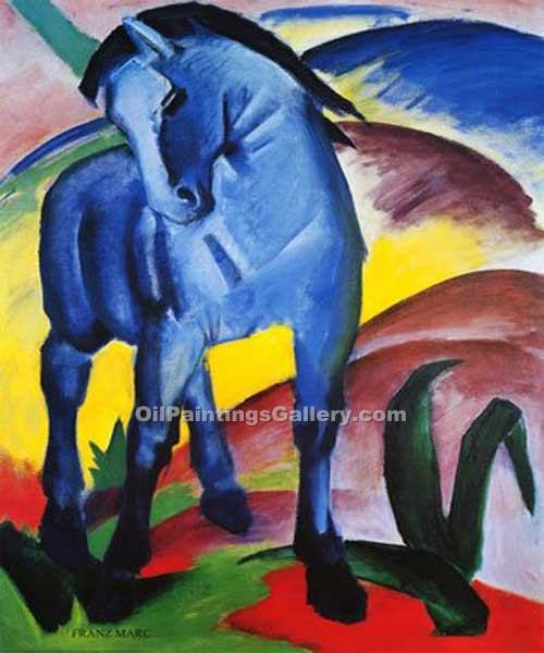 500x600 Blue Horse By Franz Marc (Painting Id Af 0166 Ka) - The Blue Horse Painting