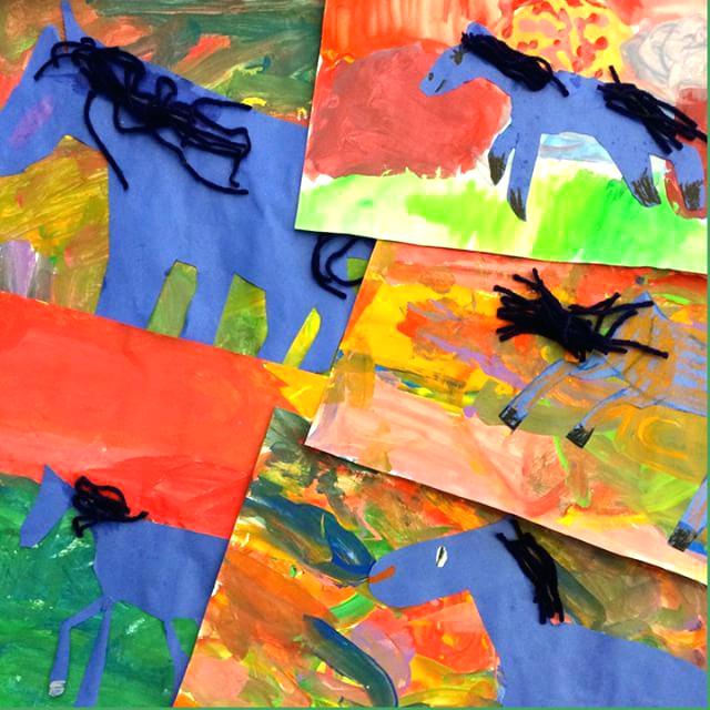 640x640 Franz Marc Blue Horses Patty On Seven Year Old Horse Paintings You - The Blue Horse Painting