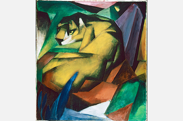 595x395 Eye Music - The Blue Rider Painting