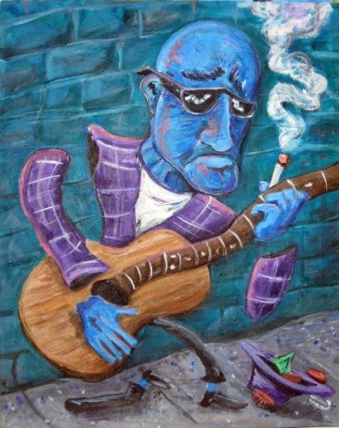 479x604 Po' Man's Blues (Jason Gluskin) - The Blues Painting