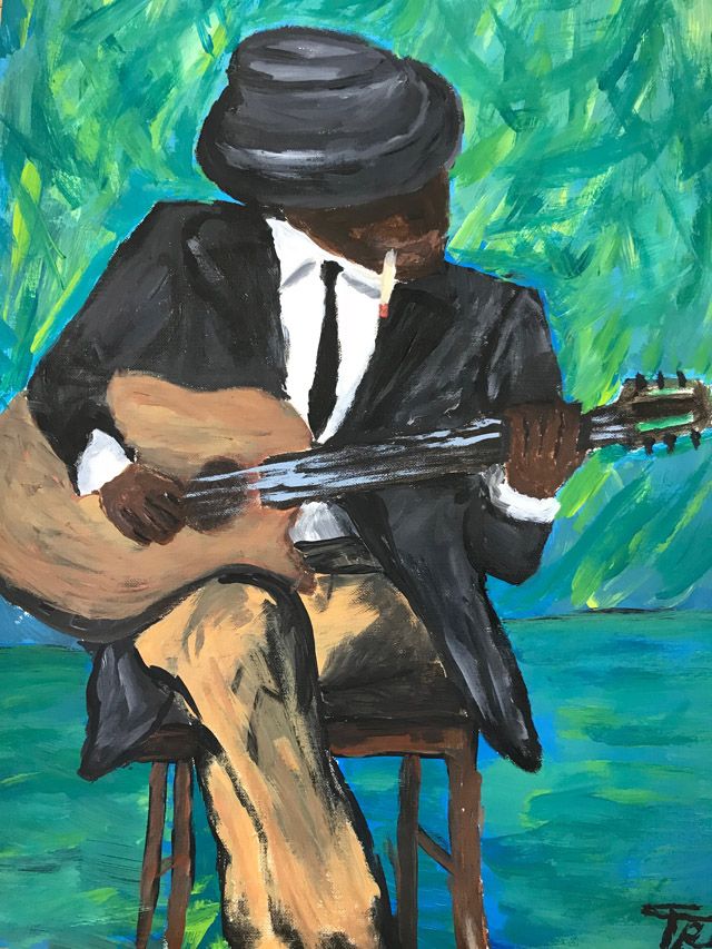 640x853 Featured Student Artwork The Fauquier Now News - The Blues Painting