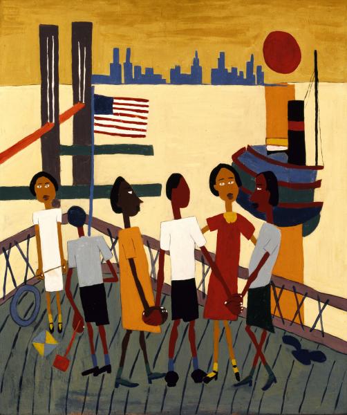 502x600 Ferry Boat Trip Smithsonian American Art Museum - The Boat Trip Painting
