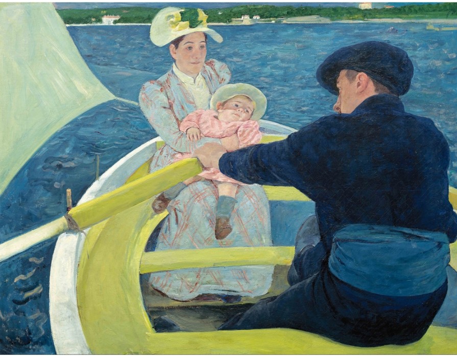 895x701 Puzzle Mary Cassatt - The Boat Trip Painting