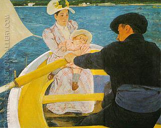 The Boating Party Painting By Mary Cassatt at PaintingValley.com ...