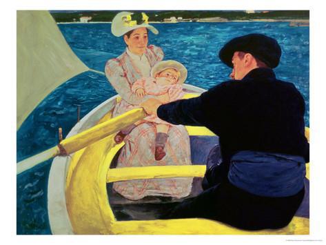 473x355 The Boating Party By Mary Cassatt Moshoodart - The Boating Party Painting By Mary Cassatt