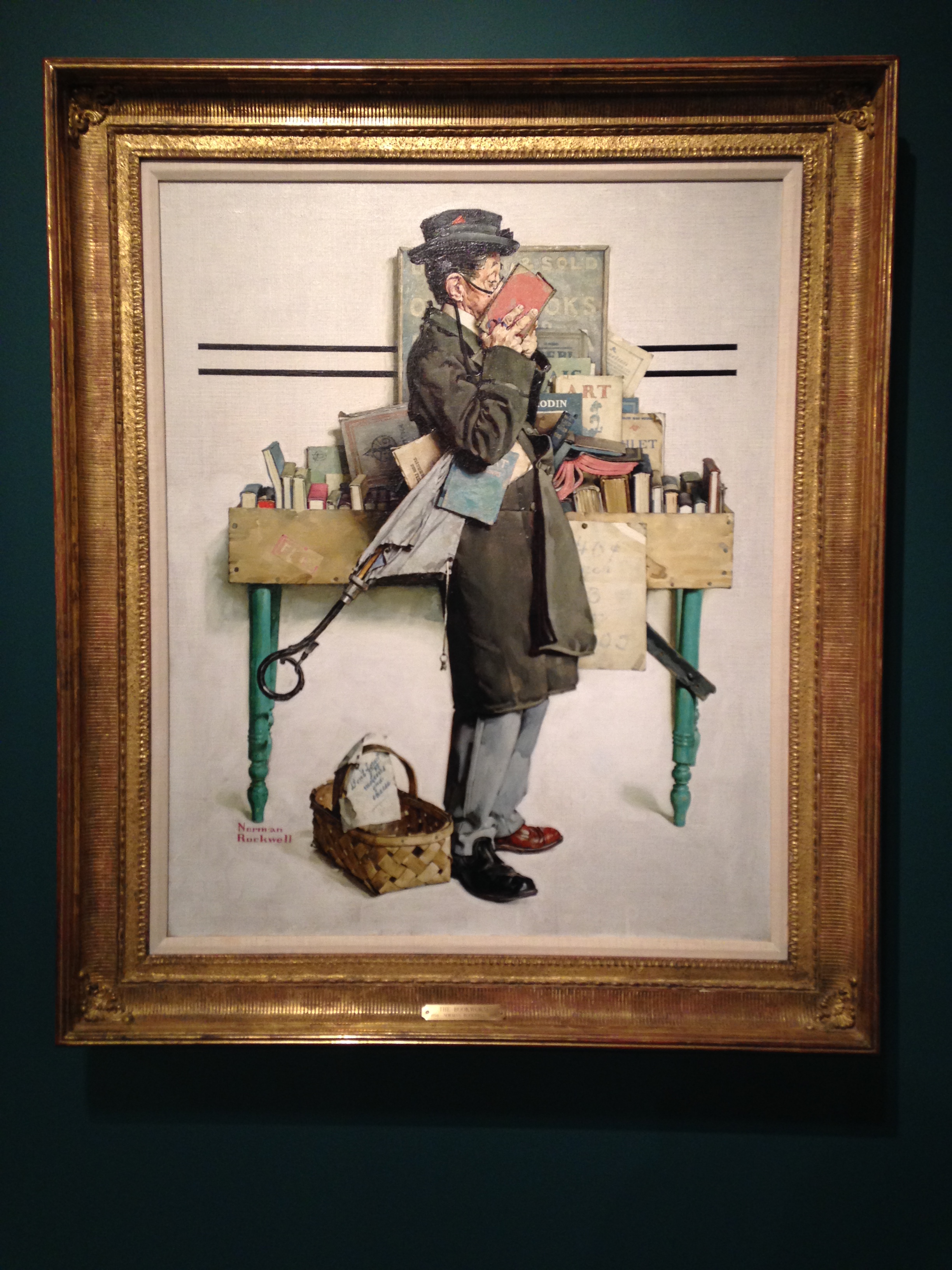2448x3264 Norman Rockwell's The Bookworm Redux Katherine Wikoff - The Bookworm Painting