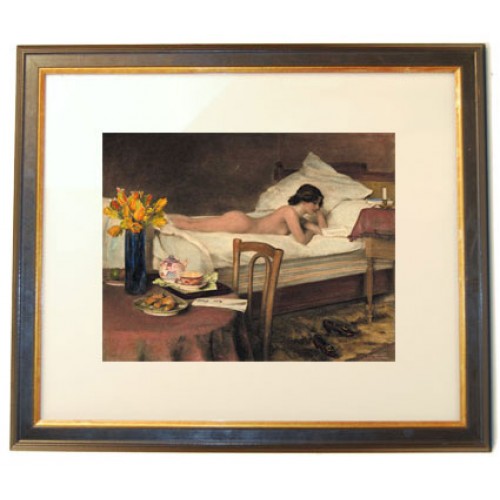 500x500 The Bookworm' - The Bookworm Painting