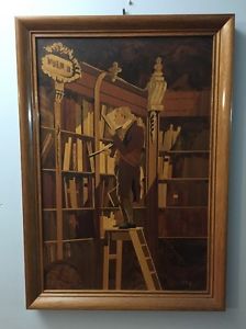 224x300 The Bookworm Marquetry Hanging Buchschmid Amp Gretaux Carl Spitzweg - The Bookworm Painting