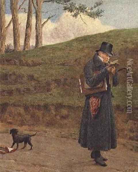 480x600 The Bookworm Oil Painting Reproduction By Henry Stacy Marks - The Bookworm Painting