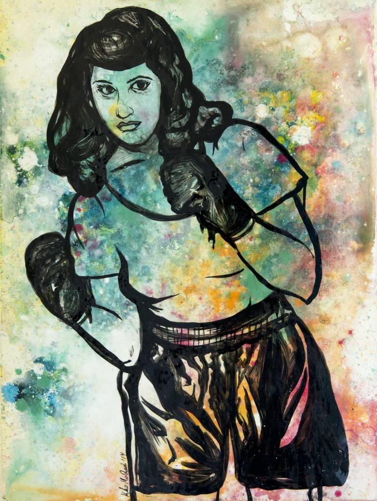 770x1024 Saatchi Art The Boxer Painting By Kelcie Mcquaid - The Boxer Painting