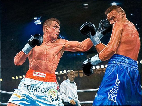 500x373 The Tomasz Adamek Oil Painting - The Boxer Painting