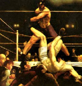 270x283 Women On Boxing Shows (Female Single Combat Club) - The Boxer Painting