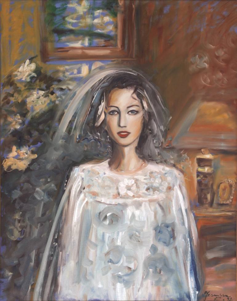 770x978 Saatchi Art The Bride Painting By Jasmina Kodzaga - The Bride Painting