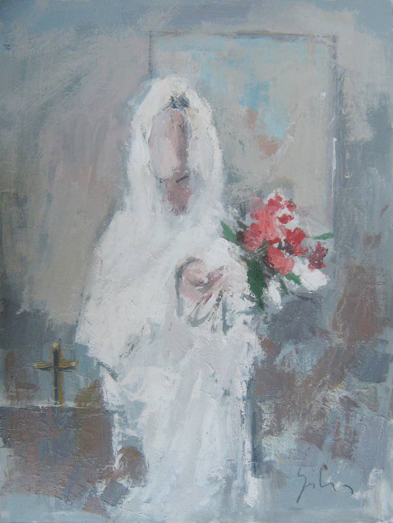 770x1025 Saatchi Art The Bride 1 (Bi 70), Author Mato Jurkovic, Academic - The Bride Painting