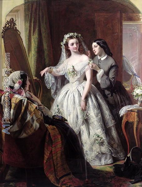 456x600 The Bride, 1856 By Abraham Solomon I Do Solomon - The Bride Painting