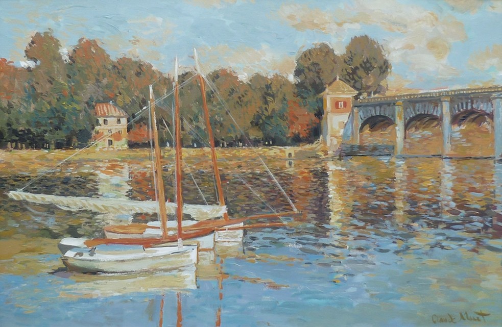 983x641 John Myatt Original Painting - The Bridge Painting