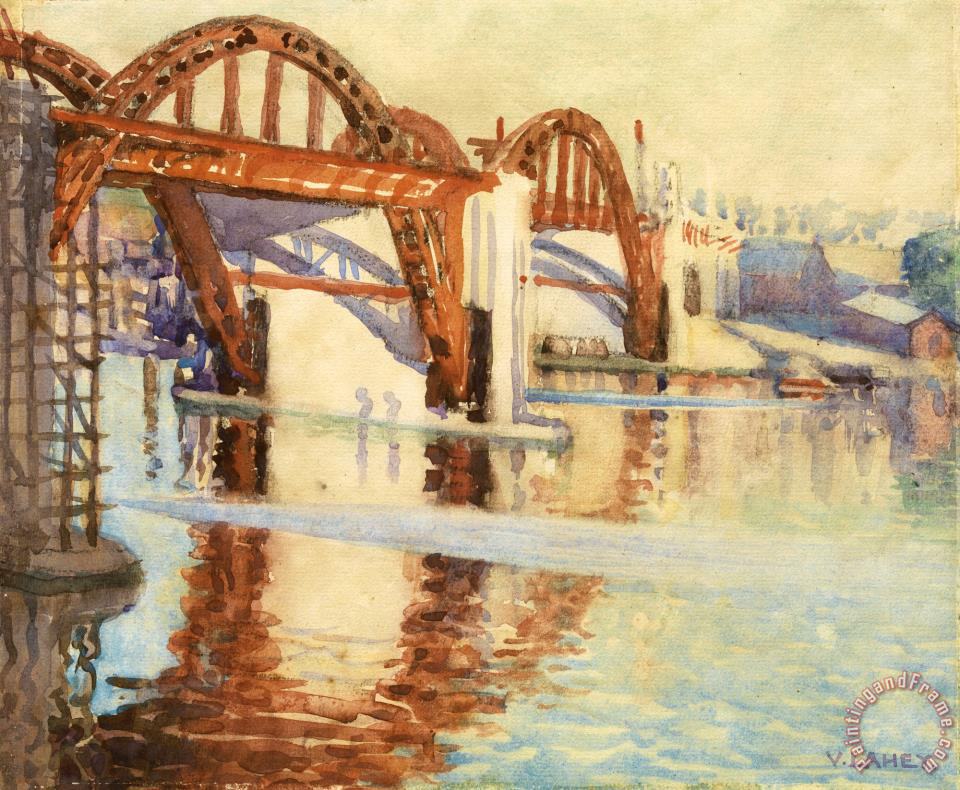 960x790 Vida Lahey Building The Bridge Painting - The Bridge Painting