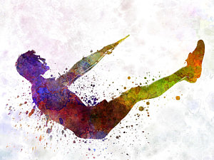 300x225 Yoga Pose Paintings Fine Art America - The Browning Of America Painting