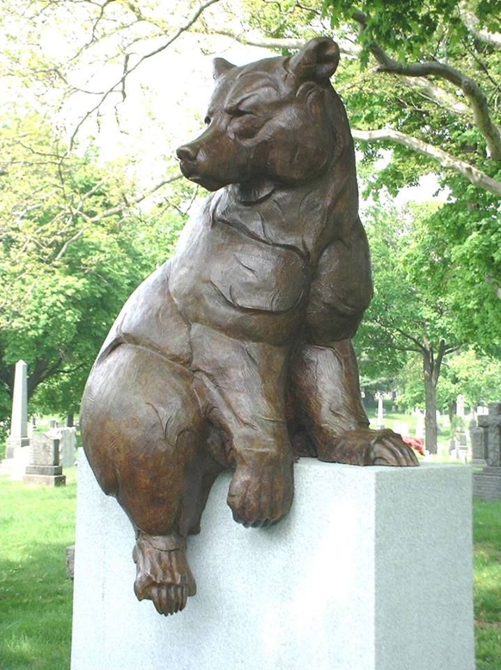 719x960 The Bear On Top Of William Holbrook Beard's Tombstone In Green - The Bulls And Bears In The Market Painting