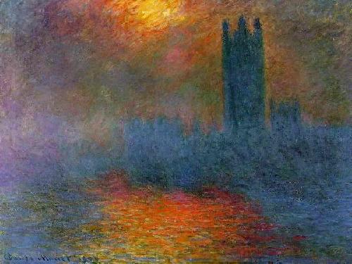 500x375 London Calling - The Burning Of The Houses Of Parliament Painting