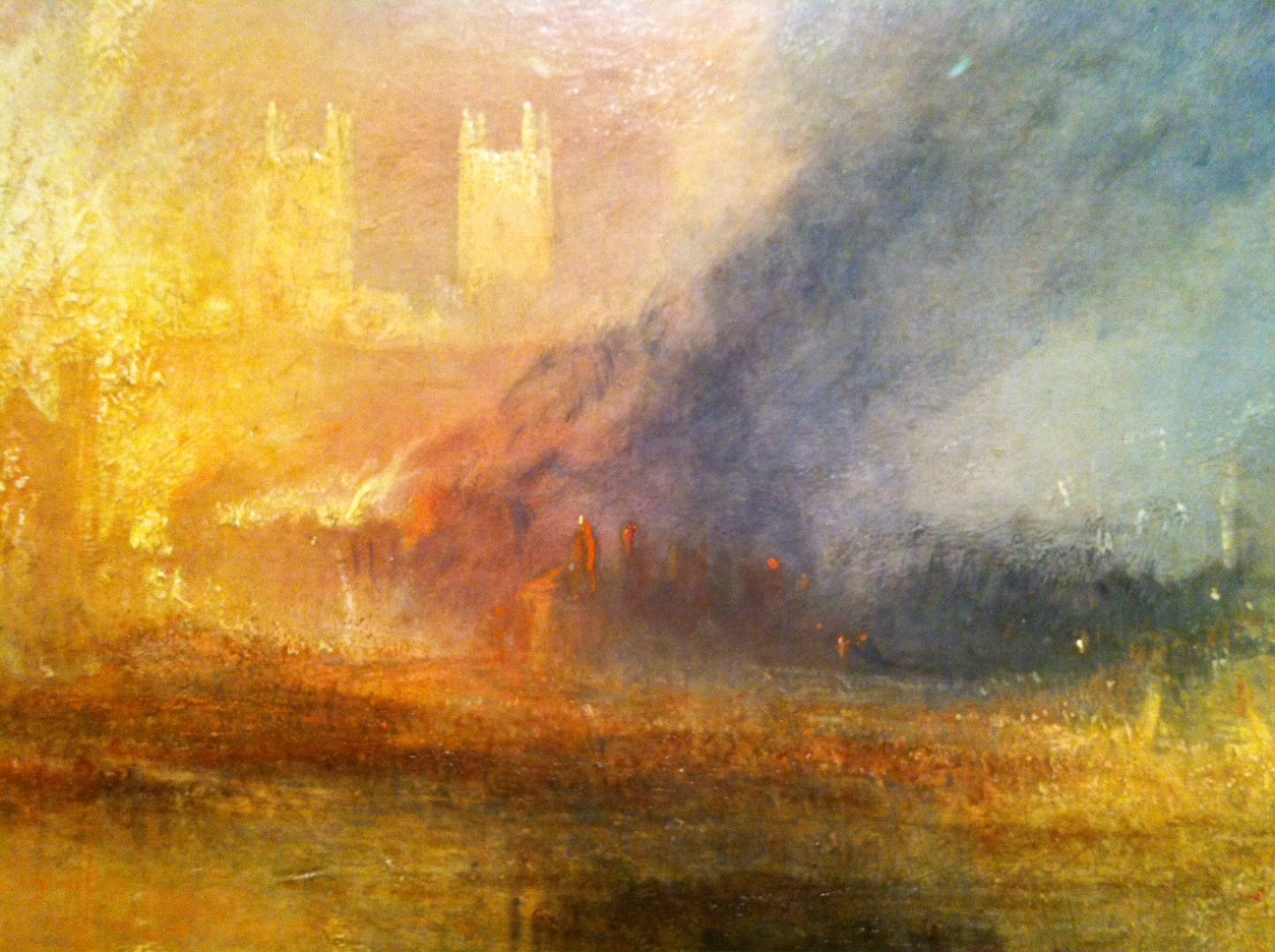 1296x968 Turner's Mysterious Yellow - The Burning Of The Houses Of Parliament Painting