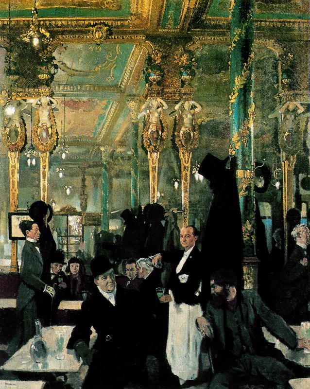 638x800 Filewilliam Orpen The Royal, London.jpg - The Cafe Painting