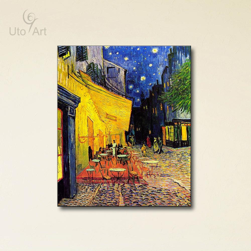 1000x1000 Online Cheap Cheap Classical Wall Art Painting Van Gogh The Cafe - The Cafe Painting