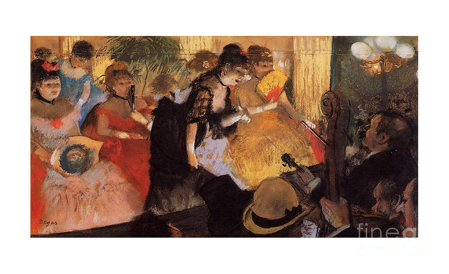 900x550 The Cafe Concert Painting By Degas - The Cafe Painting
