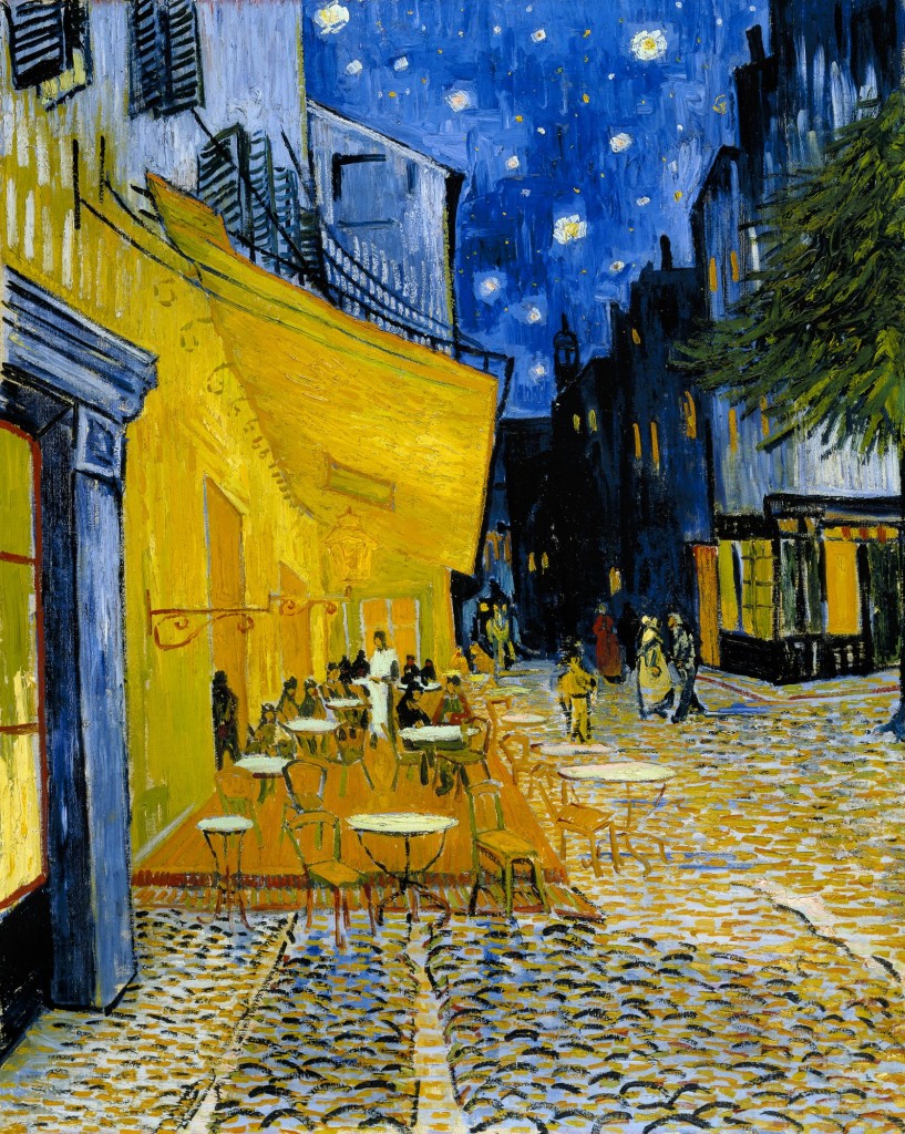 817x1024 The Cafe Terrace - The Cafe Painting