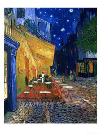 338x450 The Terrace On The Place Du Forum, Arles, - The Cafe Painting