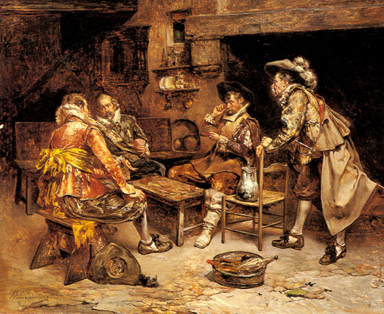 540x441 Playing Cards In Art Card Games On Paintings, Photos And Movies - The Card Game Painting