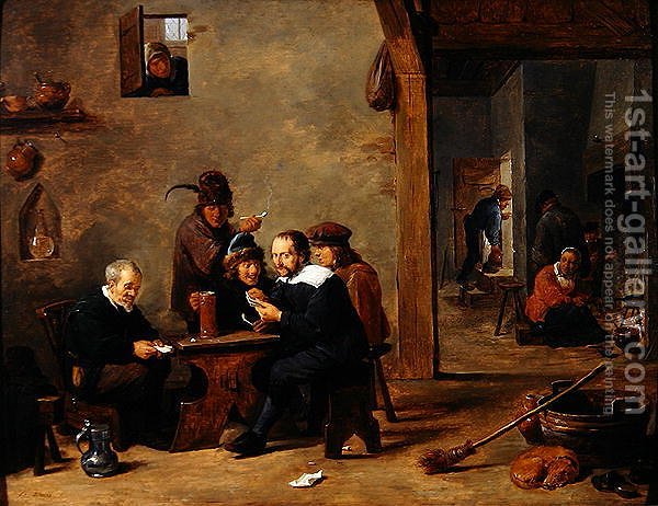 The Card Players Painting at PaintingValley.com | Explore collection of ...