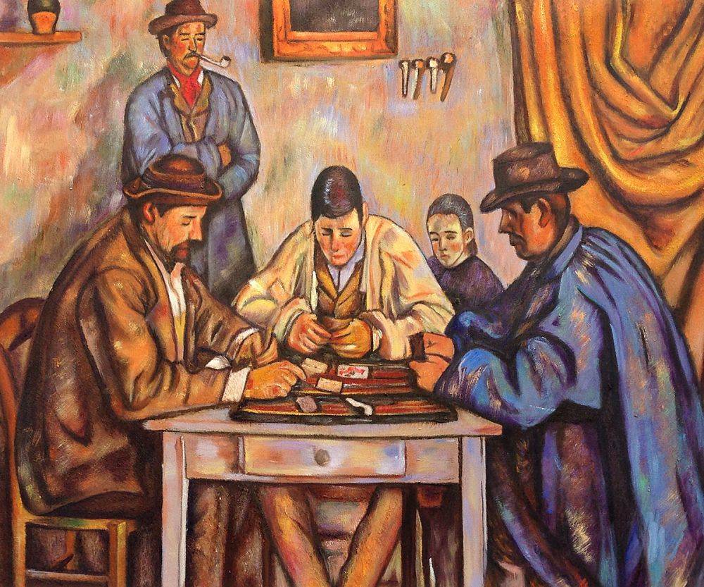 1000x833 Paul Cezanne, The Card Players - The Card Players Painting