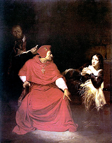 391x500 Joan Of Arc - The Cardinal Painting