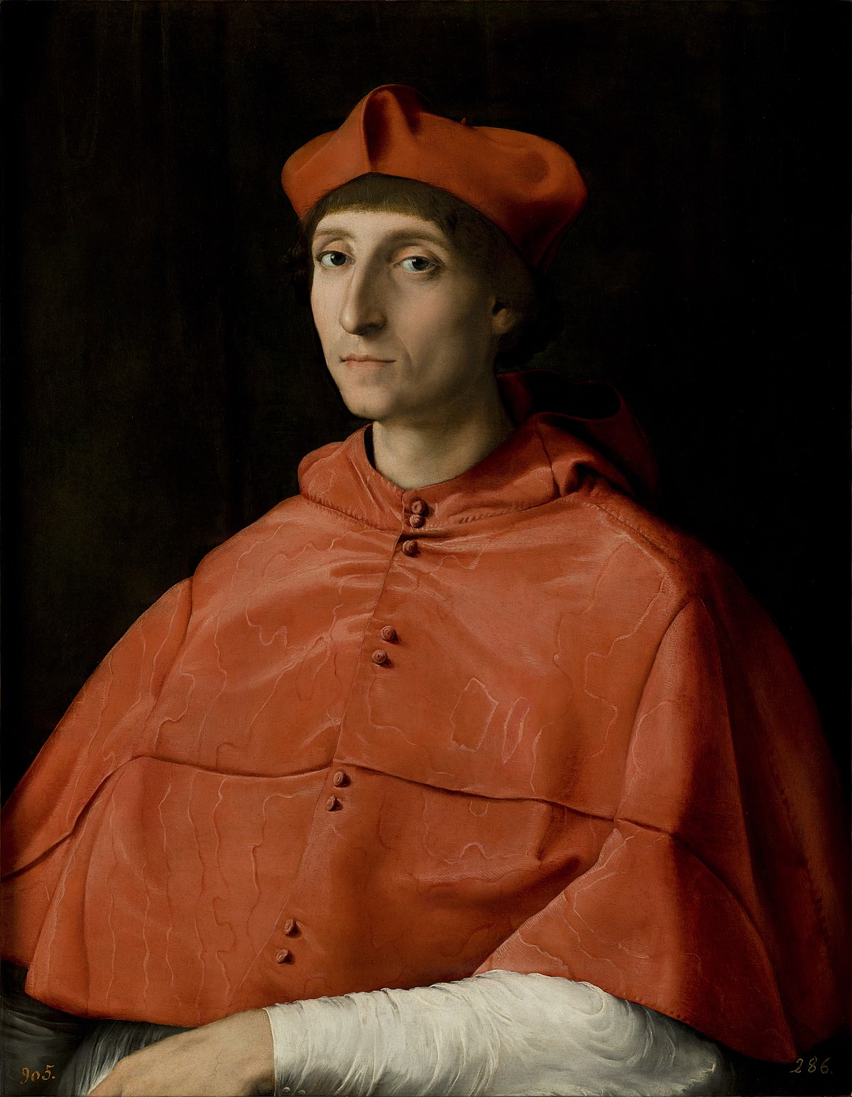 1200x1545 Portrait Of A Cardinal (Raphael) - The Cardinal Painting